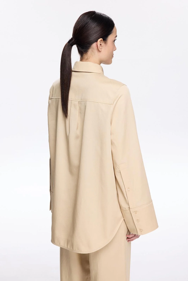 Женская рубашка Les Benjamins из смеси хлопка и льна