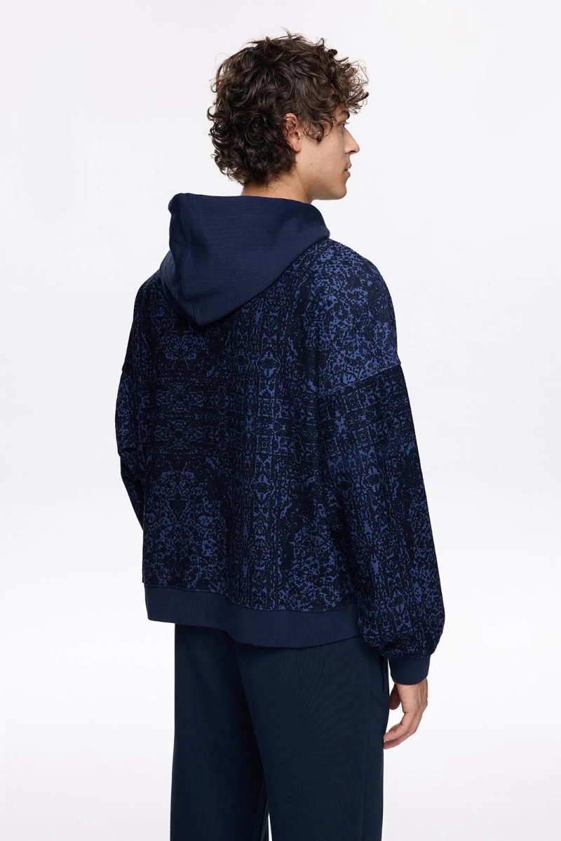 Мужская хлопковая толстовка Les Benjamins с капюшоном