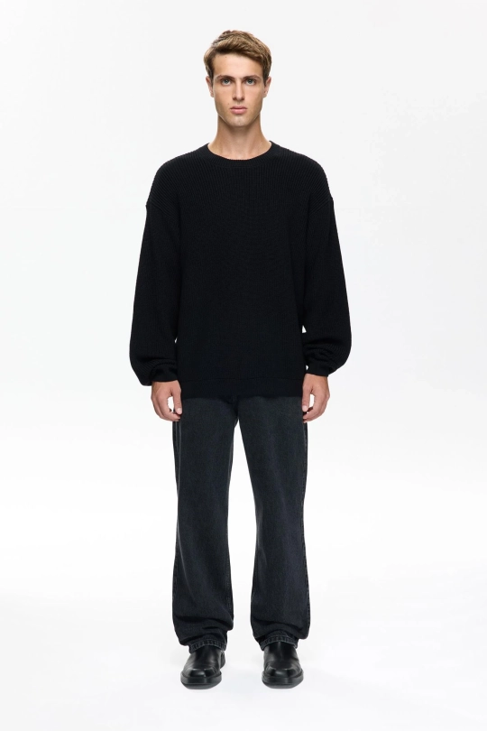 Мужской вязаный свитер KNİT 407