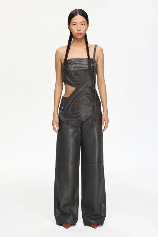 Женские БРЮКИ LEATHER PANT 002