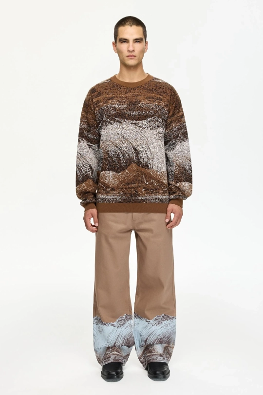 Мужской вязаный свитер KNITWEAR 007