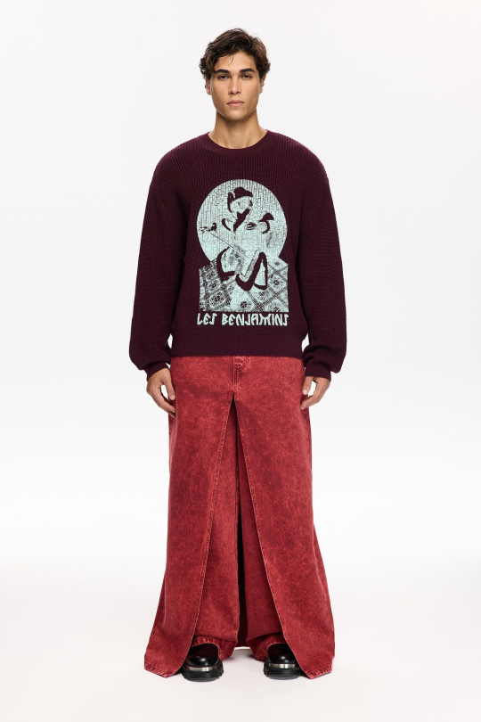 Мужской вязаный свитер KNITWEAR 007